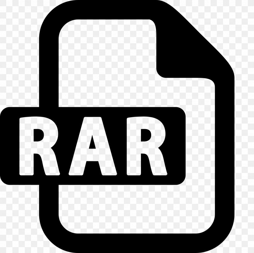 RAR Download, PNG, 1600x1600px, Rar, Area, Black And White, Brand, Document File Format Download Free