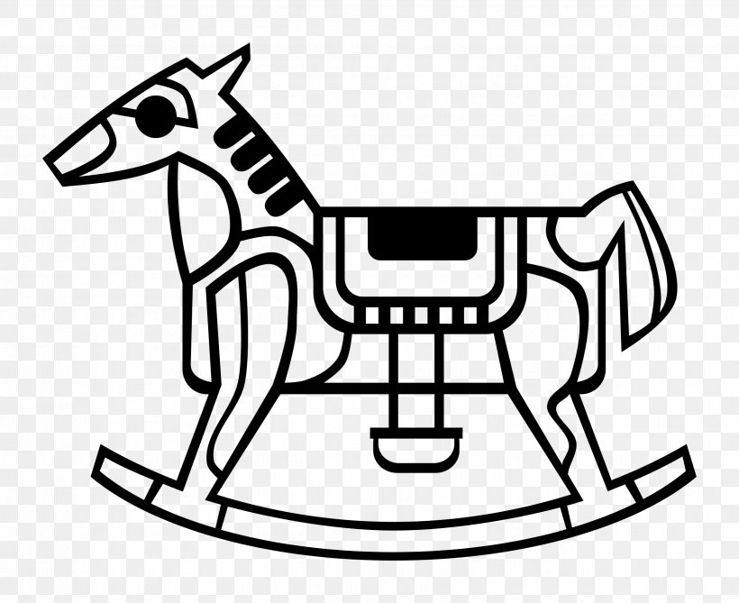 Rocking Horse Toy, PNG, 2500x2040px, Horse, Area, Art, Black, Black And White Download Free