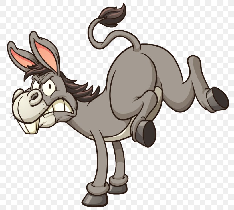 Donkey Royalty-free Cartoon, PNG, 800x736px, Donkey, Art, Carnivoran, Cartoon, Cattle Like Mammal Download Free