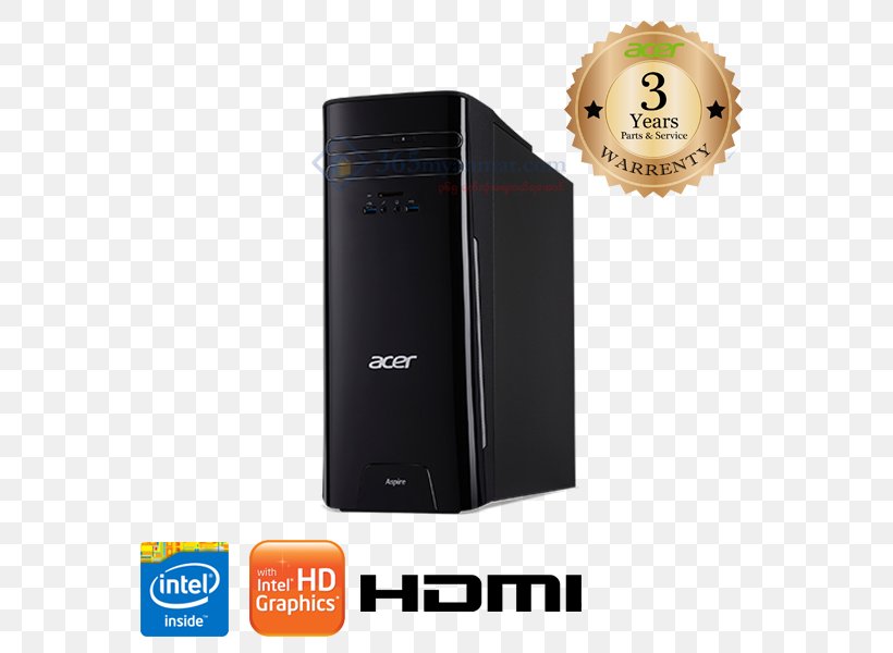 Acer Aspire Intel Core I3 Desktop Computers, PNG, 600x600px, Acer Aspire, Acer, Cache, Central Processing Unit, Computer Component Download Free
