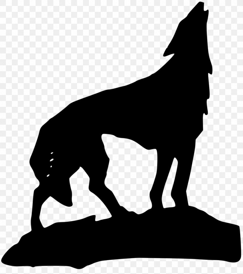 Gray Wolf Clip Art, PNG, 958x1079px, Gray Wolf, Aullido, Black, Black And White, Carnivoran Download Free