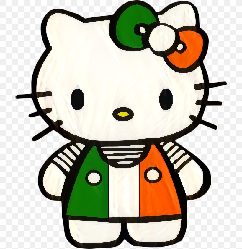 Happy St. Patrick's Day, Hello Kitty Portable Network Graphics My Melody Clip Art, PNG, 716x842px, Hello Kitty, Artwork, Badtzmaru, Cartoon, Character Download Free