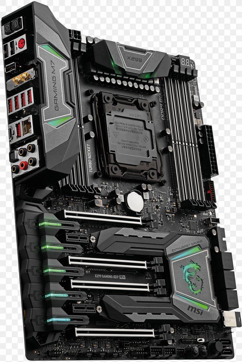 LGA 2066 Intel X299 Motherboard DDR4 SDRAM, PNG, 2009x3000px, Lga 2066, Atx, Computer Accessory, Computer Case, Computer Component Download Free