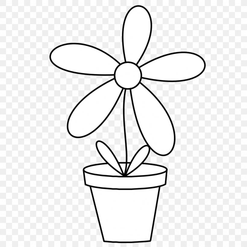 Flowerpot Black And White Line Art Clip Art, PNG, 894x894px, Flowerpot, Area, Black And White, Color, Drinkware Download Free