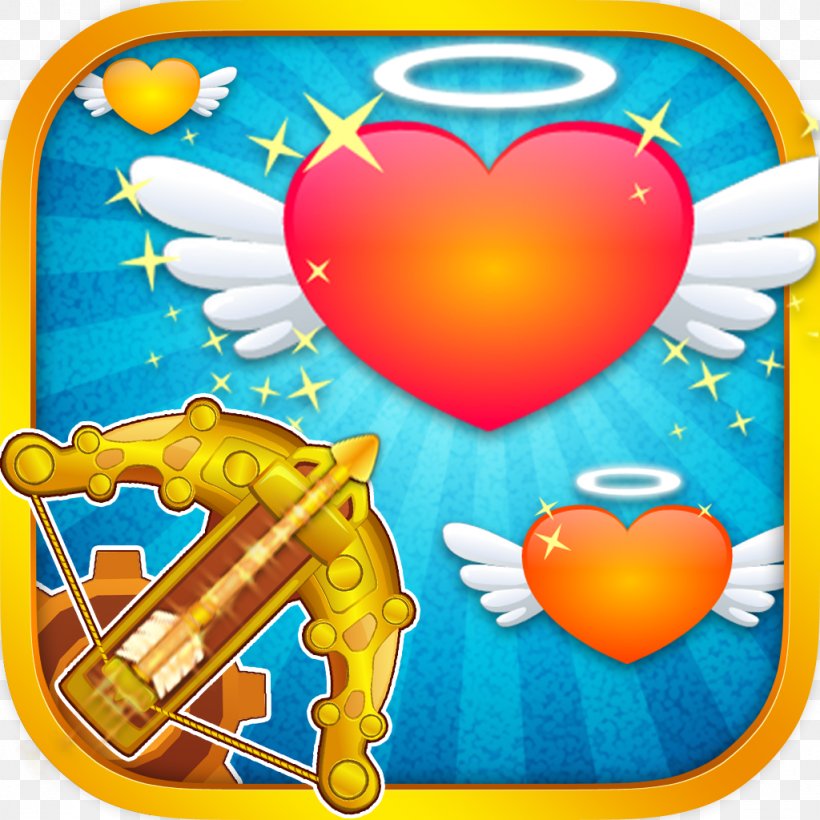 Cupid App Store Game Apple, PNG, 1024x1024px, Watercolor, Cartoon, Flower, Frame, Heart Download Free