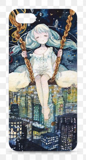 Drawing Iphone - DeviantArt French Braid Watercolor Painting Poster PNG