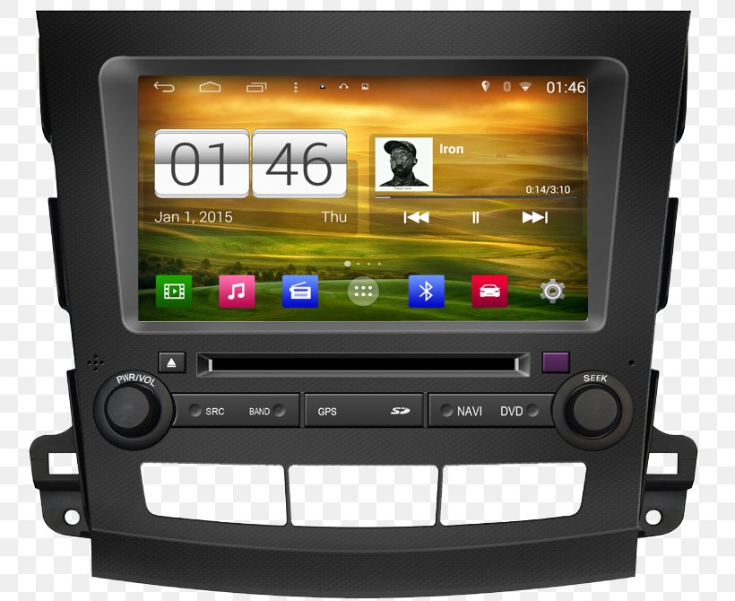 Peugeot 4007 Mitsubishi Outlander Mitsubishi Motors, PNG, 770x670px, Peugeot 4007, Android, Car, Citroen, Display Device Download Free