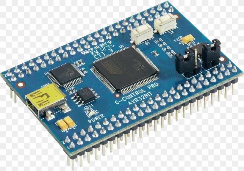 Microcontroller Flash Memory 32-bit AVR32 C-Control, PNG, 1000x702px, Microcontroller, Atmel Avr, Bit, Bus, Capacitor Download Free