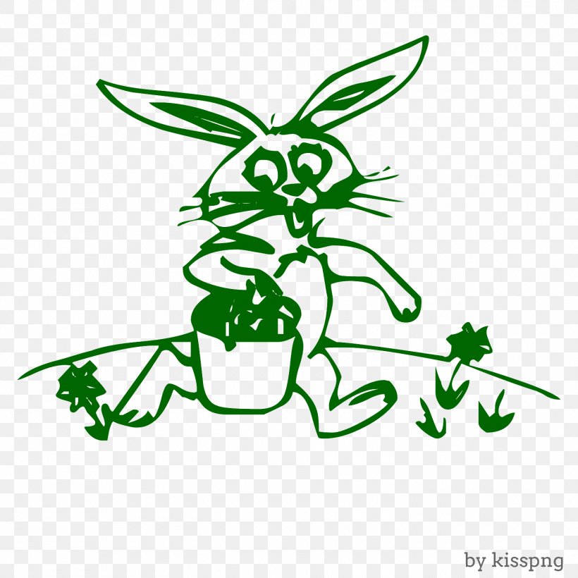 Rabbit, Cartoon., PNG, 1500x1500px, Line Art, Animal, Area, Artwork, Black And White Download Free