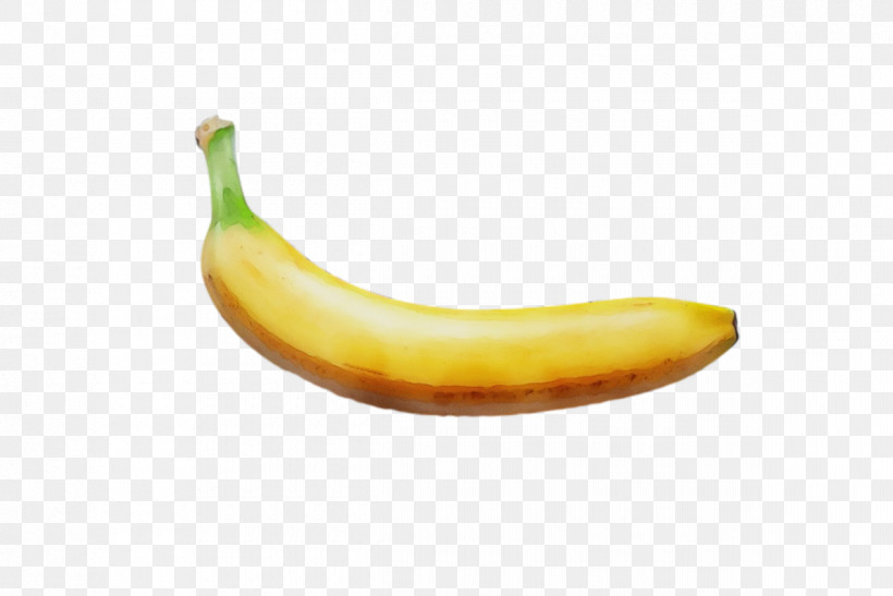 Banana Fruit, PNG, 1200x801px, Watercolor, Banana, Fruit, Paint, Wet Ink Download Free