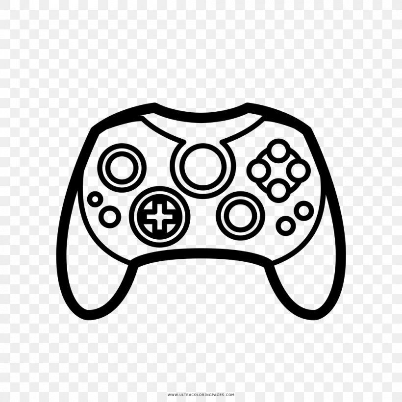 Download Coloring Book Game Controllers Xbox Accessory Xbox 360 Controller Video Game Png 1000x1000px Coloring Book All