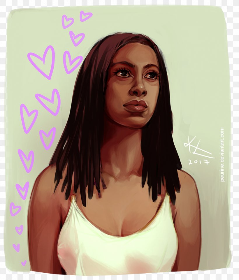 Solange Knowles Don't Touch My Hair Streaming Media Digital Painting Digital Art, PNG, 853x1000px, Watercolor, Cartoon, Flower, Frame, Heart Download Free