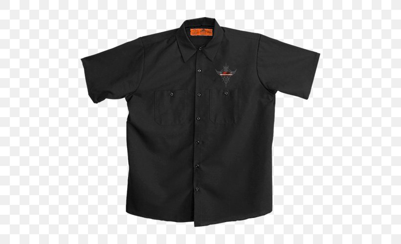 T-shirt Sleeve Clothing Polo Shirt, PNG, 500x500px, Tshirt, Active Shirt, Black, Button, Cap Download Free