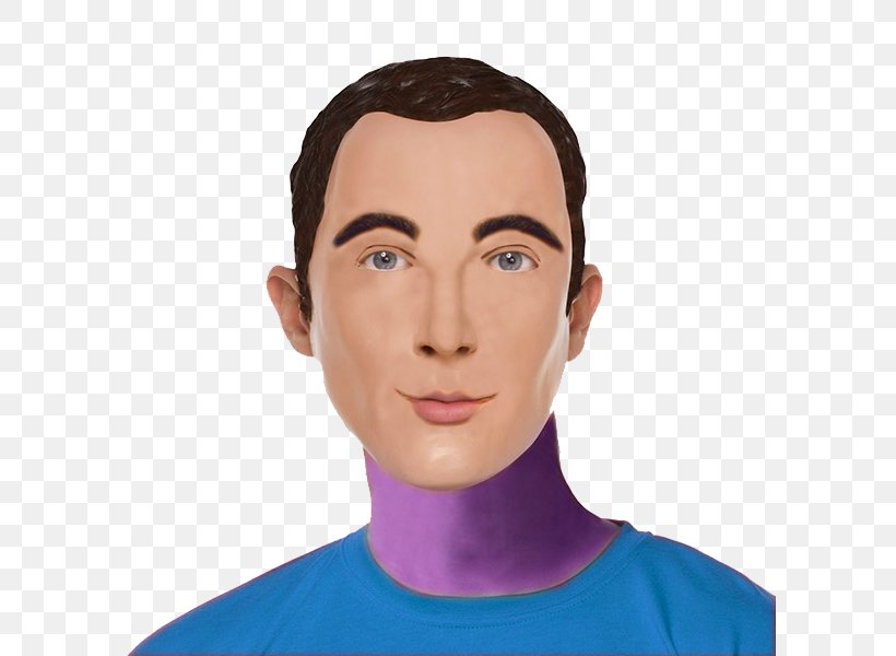 Jim Parsons Sheldon Cooper The Big Bang Theory Mask Penny, PNG, 600x600px, Jim Parsons, Bazinga, Big Bang Theory, Character, Cheek Download Free