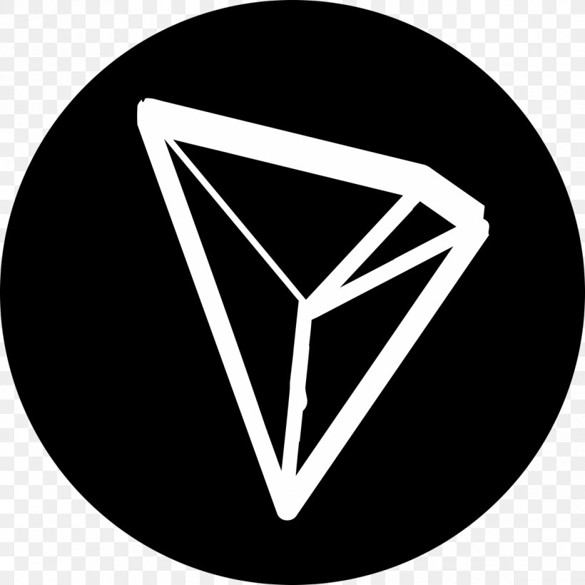 Cryptocurrency Blockchain TRON Logo Ethereum, PNG, 1170x1170px, Cryptocurrency, Bitcoin, Black, Black And White, Blockchain Download Free