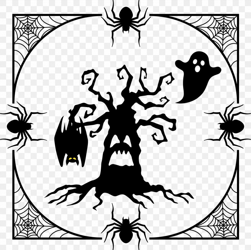 Halloween, PNG, 3000x2992px, Halloween, Cartoon, Cottagecutz, Drawing, Line Art Download Free