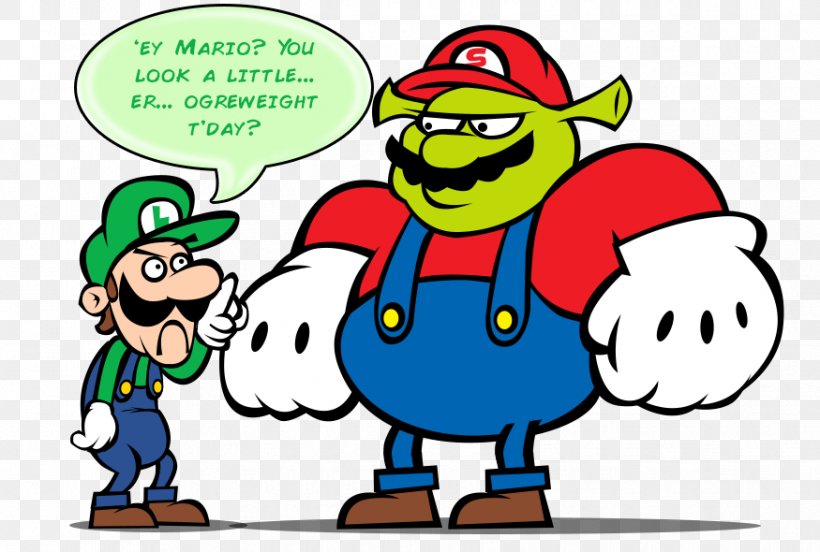 Mario Series DeviantArt Shrek Tomodachi Life, PNG, 875x590px, Mario Series, Area, Art, Artist, Artwork Download Free