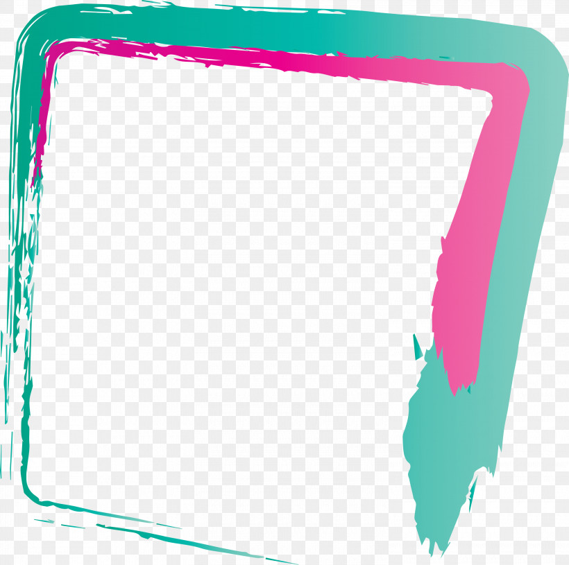 Picture Frame, PNG, 3000x2983px, Brush Frame, Frame, Picture Frame, Rectangle, Teal Download Free