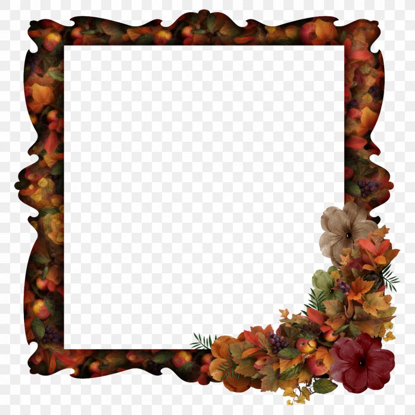 Picture Frames Autumn Scrapbooking, PNG, 1200x1200px, Picture Frames, Acidfree Paper, Autumn, Decor, Digital Scrapbooking Download Free