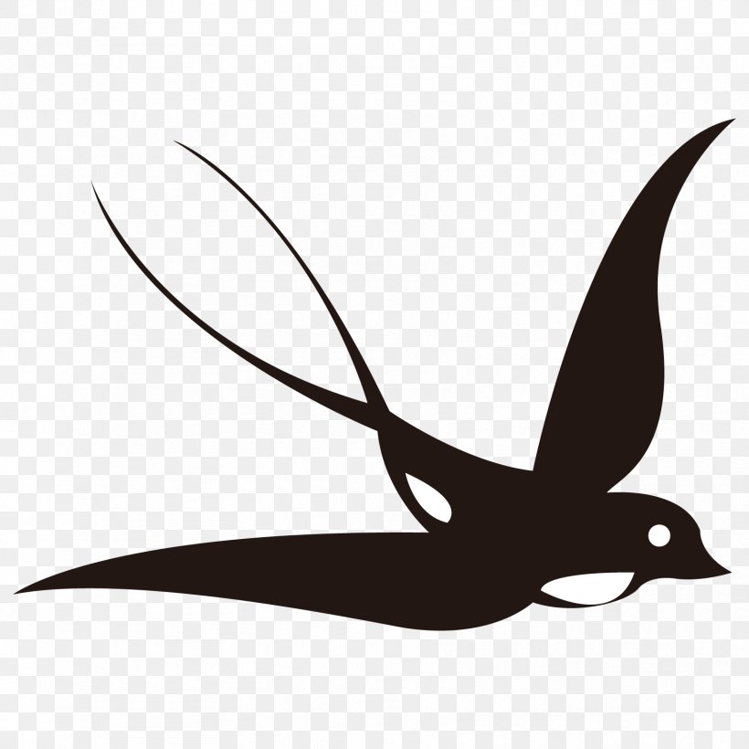 Swallow Bird Illustration Image Vector Graphics, PNG, 1708x1708px, Swallow, Beak, Bird, Black And White, Drawing Download Free