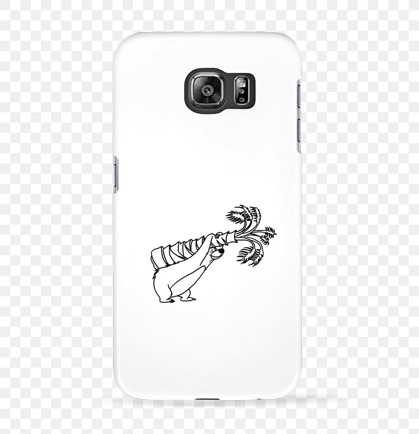 Baloo Drawing White Mobile Phones, PNG, 690x850px, Baloo, Animal, Bag, Black And White, Drawing Download Free