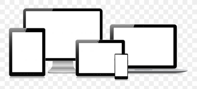 Handheld Devices Responsive Web Design GPS Navigation Systems Laptop, PNG, 1000x455px, Handheld Devices, Area, Black And White, Brand, Communication Download Free