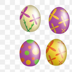 Creative Easter Painted Eggs - Easter Egg Chicken Egg Clip Art PNG