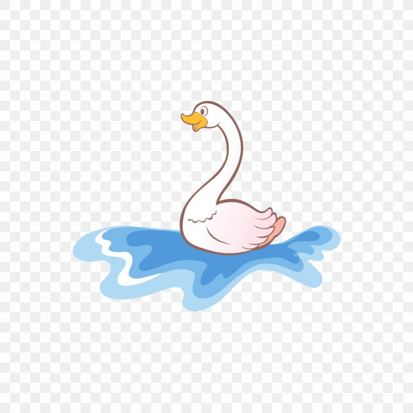 Duck Domestic Goose Cygnini, PNG, 1000x1000px, Duck, Animal, Beak, Bird, Cartoon Download Free