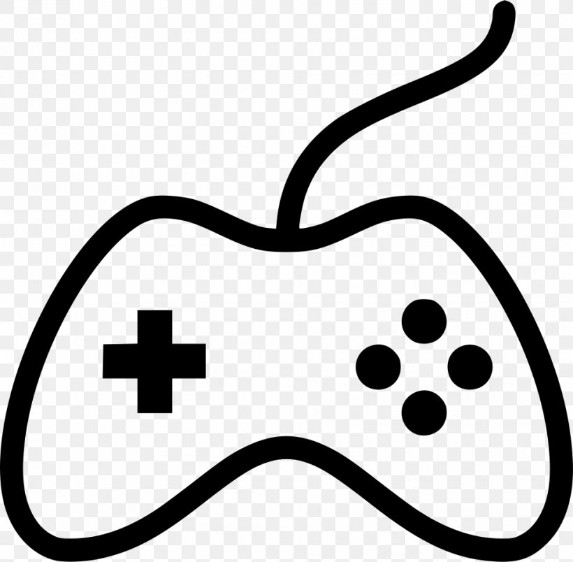 Joystick Game Controllers Video Game, PNG, 980x962px, Joystick, Area, Black, Black And White, Controller Download Free