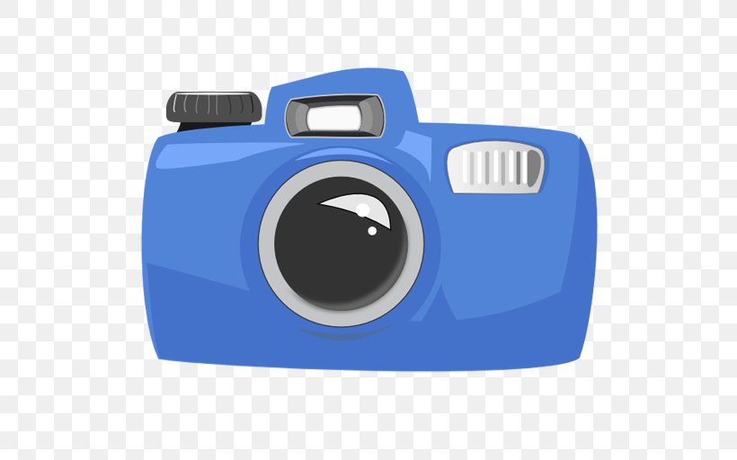 Vector Graphics Clip Art Camera Image Photography, PNG, 512x512px, Camera, Blue, Camera Lens, Cameras Optics, Cartoon Download Free