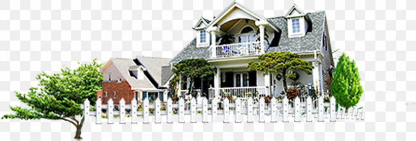 White Home Fence, PNG, 2106x714px, White, Architecture, Blue, Building, Elevation Download Free