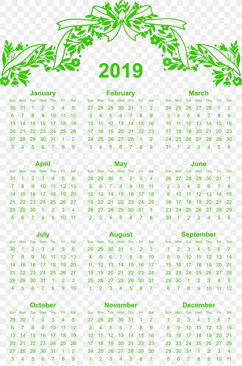 Simple Printable Calendar 2019 Free Download., PNG, 1946x2950px, Black And White, Area, Black, Blue, Calendar Download Free