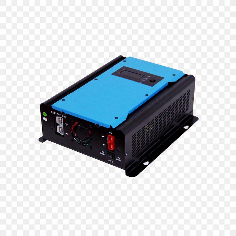Power Inverters Battery Charger Electronics Electronic Component Amplifier, PNG, 1000x1000px, Power Inverters, Amplifier, Battery Charger, Computer Component, Electric Power Download Free