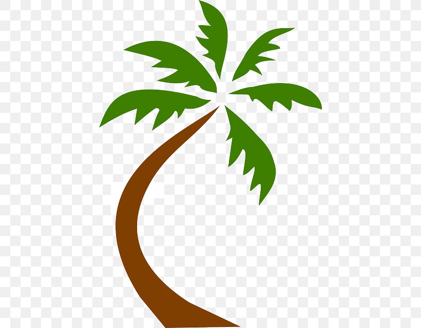 Clip Art Openclipart Palm Trees Image, PNG, 434x640px, Palm Trees, Branch, Coconut, Date Palm, Drawing Download Free