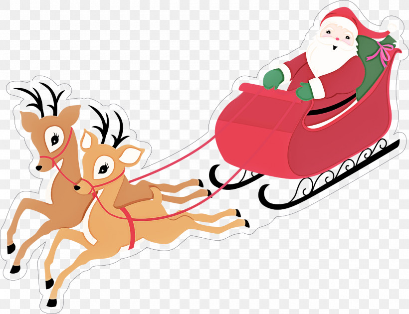 Santa Claus, PNG, 1280x984px, Santa Claus, Cartoon, Christmas, Christmas Eve, Sled Download Free