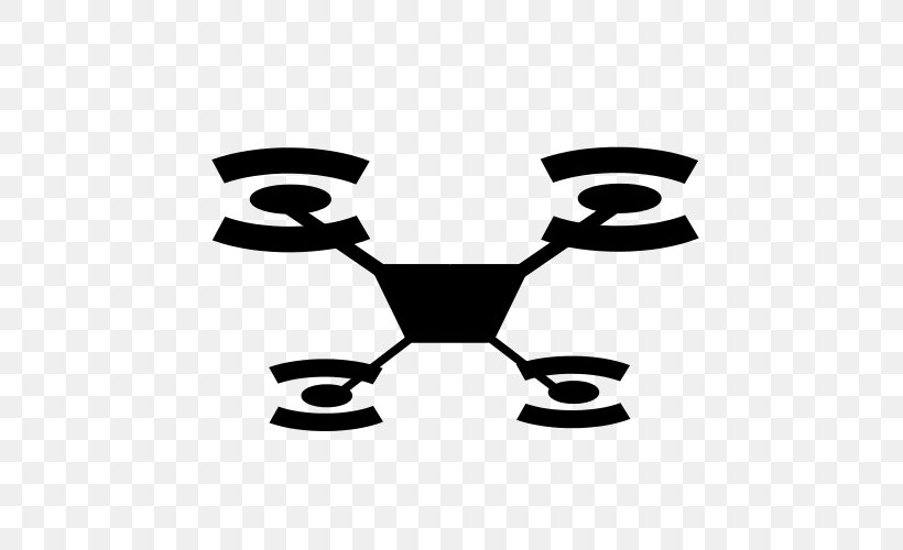 Unmanned Aerial Vehicle No Symbol, PNG, 500x500px, Unmanned Aerial Vehicle, Aerial Photography, Black And White, Delivery Drone, Derezzed Download Free