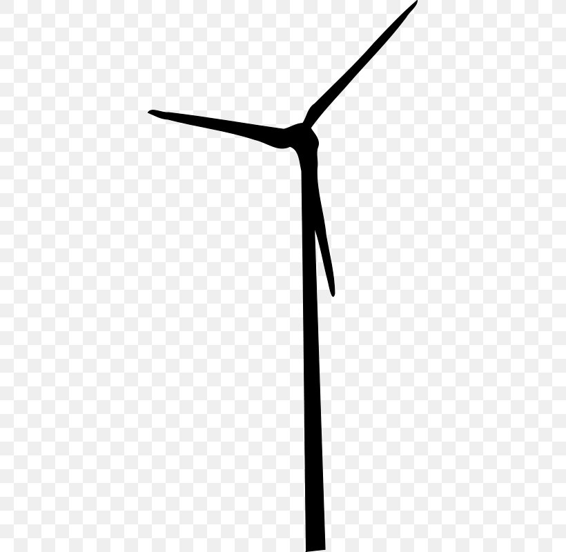 Wind Farm Wind Turbine Wind Power Clip Art, PNG, 391x800px, Wind Farm, Black And White, Electricity, Energy, Machine Download Free