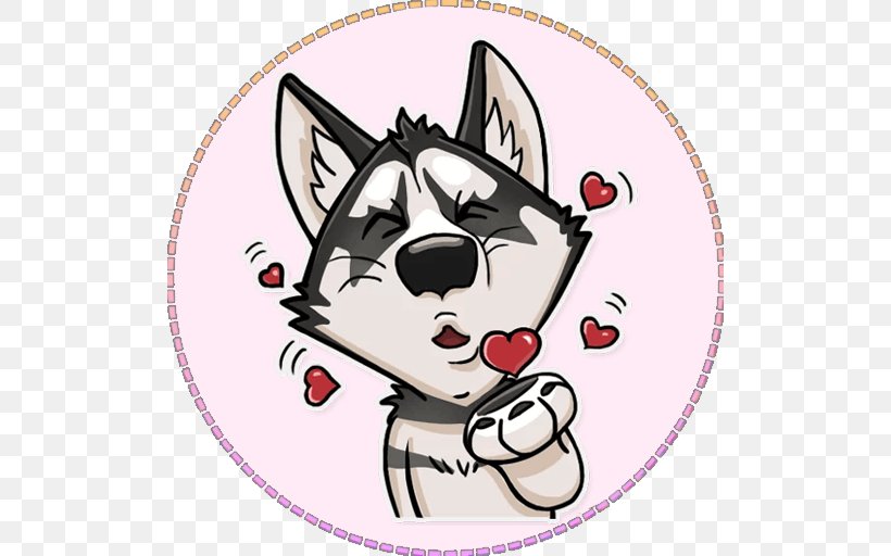 Bumper Sticker Telegram Whiskers Puppy, PNG, 512x512px, Watercolor, Cartoon, Flower, Frame, Heart Download Free
