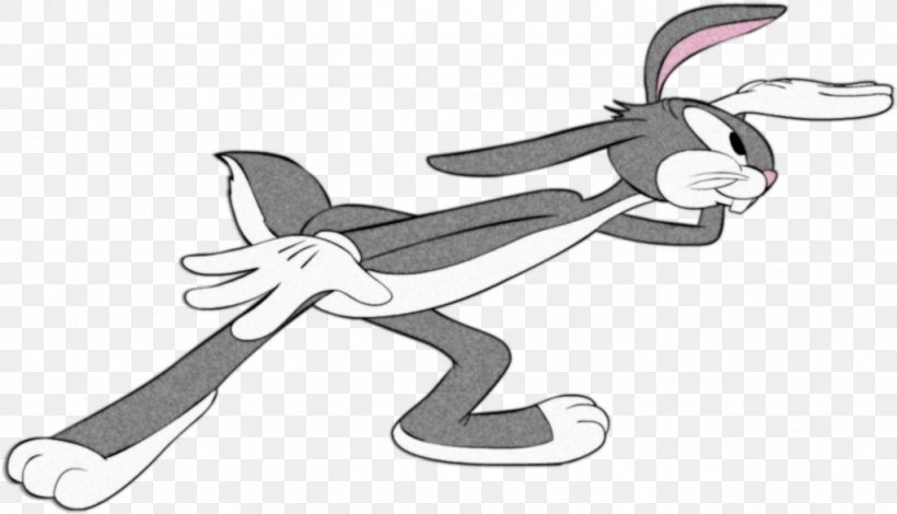 Bugs Bunny Looney Tunes Rabbit Cartoon Clip Art, PNG, 1024x588px, Bugs Bunny, Artwork, Black And White, Body Jewelry, Cartoon Download Free