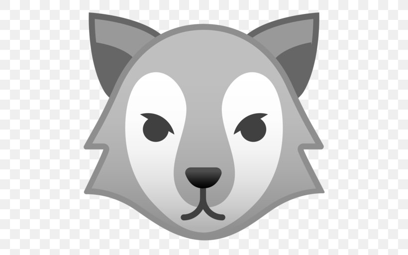Apple Color Emoji Whiskers Gray Wolf Emojipedia, PNG, 512x512px, Emoji, Apple Color Emoji, Bear, Black, Carnivoran Download Free