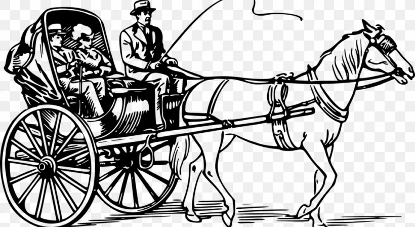 Horse-drawn Vehicle Carriage Horse And Buggy Cabriolet, PNG, 1140x624px, Horse, Barouche, Black And White, Bridle, Cabriolet Download Free