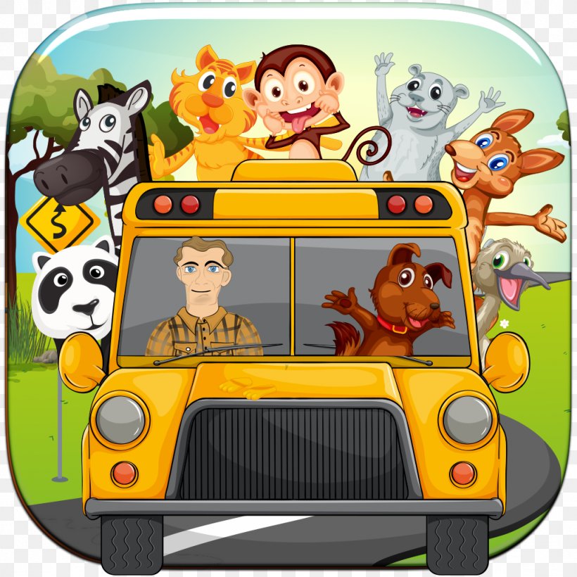 School Bus Lion Clip Art, PNG, 1024x1024px, Bus, Car, Cartoon, Lion, Play Download Free