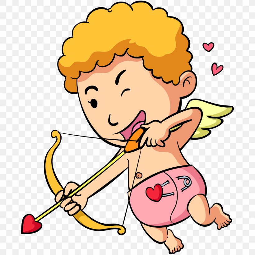 Vector Graphics Valentine's Day Love Cupid Image, PNG, 1500x1500px, Watercolor, Cartoon, Flower, Frame, Heart Download Free