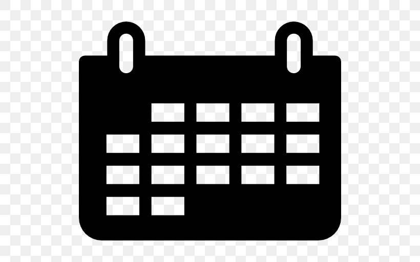 Monthly Calendar, PNG, 512x512px, Symbol, Area, Black, Black And White, Brand Download Free