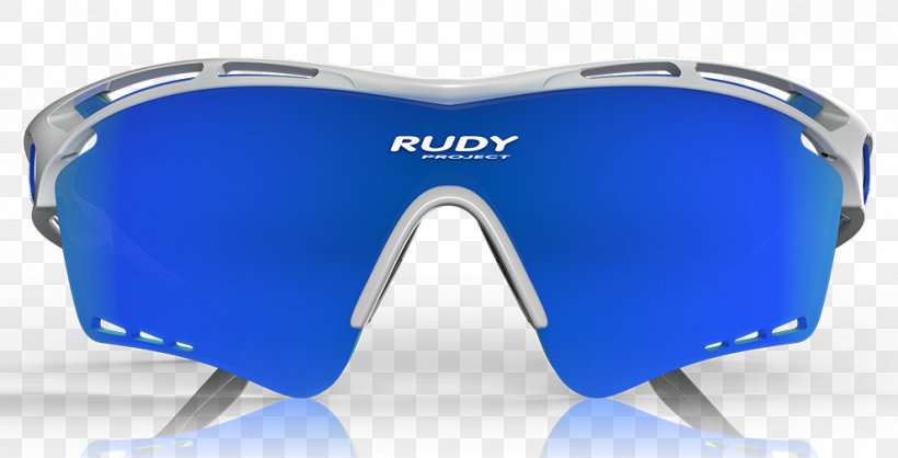 Goggles Rudy Project Tralyx Sunglasses Lens, PNG, 990x505px, Goggles, Athlete, Azure, Blue, Blue Ruby Jewellery Download Free