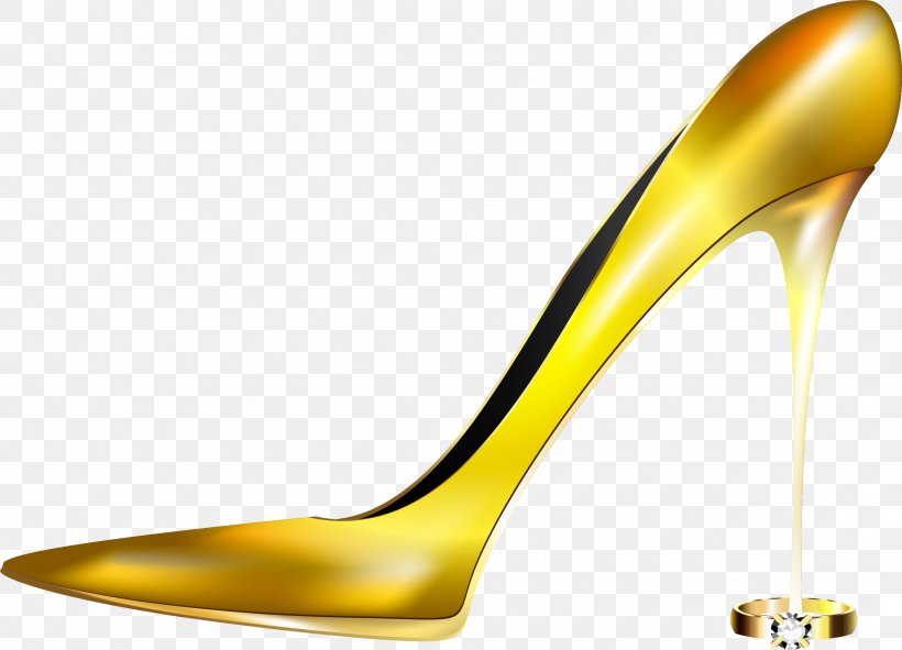 High-heeled Footwear Shoe Gold, PNG, 2325x1677px, Highheeled Footwear, Bead, Designer, Footwear, Gold Download Free
