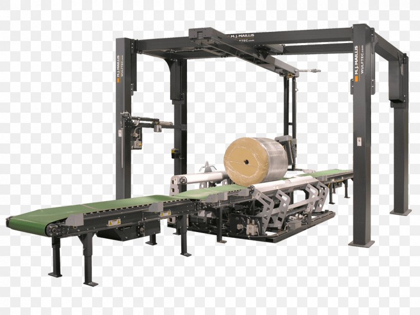 Machine Stretch Wrap Pallet Wulftec International Strapping, PNG, 1200x900px, Machine, Conveyor Belt, Industry, Label, Manufacturing Download Free
