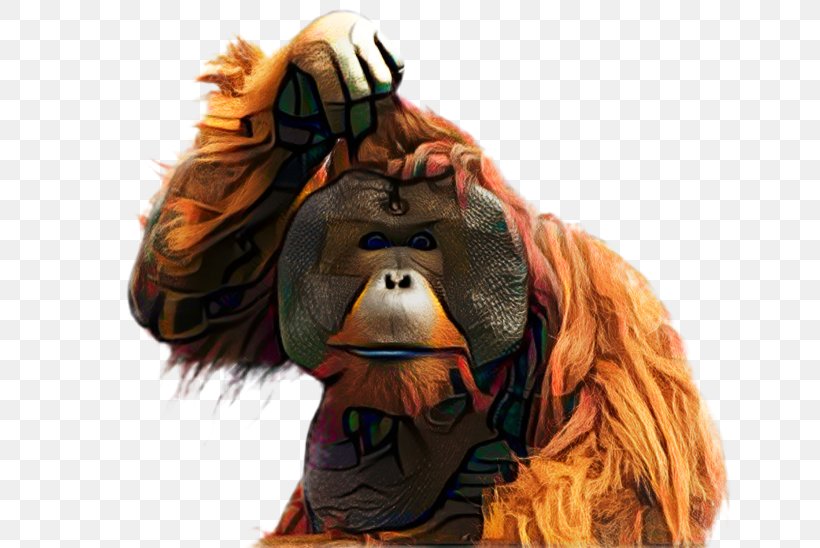 Monkey Chimpanzee Gorilla Ape Sumatran Orangutan, PNG, 662x548px, Monkey, Animal, Animation, Ape, Art Download Free