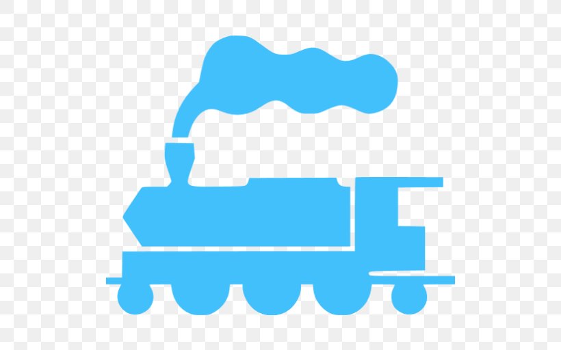 Blue Train Rail Transport Clip Art Locomotive, PNG, 512x512px, Train, Aqua, Area, Azure, Blue Download Free