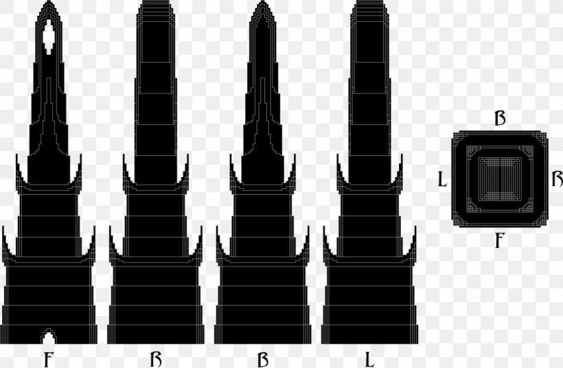 Minecraft Barad-dûr Schematic Diagram 索伦之眼, PNG, 1105x723px, Minecraft, Avada Kedavra, Black And White, Deviantart, Diagram Download Free